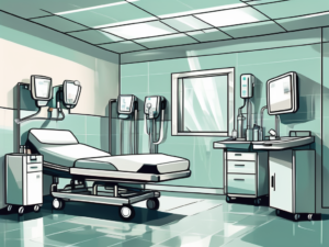 A hospital room meticulously cleaned and sanitized